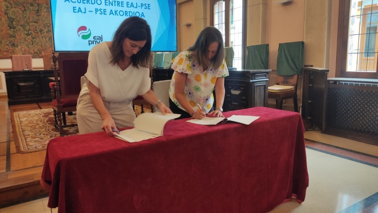 EAJ-PNV FIRMA UN ACUERDO PROGRAMÁTICO CON EL PSE-EE PARA LA FORMACIÓN DE UN GOBIERNO EN DURANGO