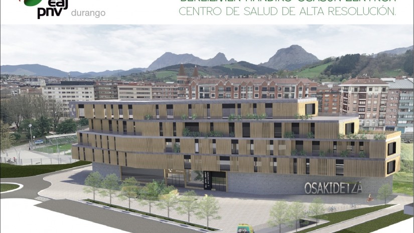 EAJ PNV DE DURANGO PRESENTARÁ EN PLENO SU PROYECTO DE CONSTRUCCIÓN DE UN CENTRO DE SALUD DE ALTA RESOLUCIÓN EN EL ESPACIO DEL PERI FERROCARRIL