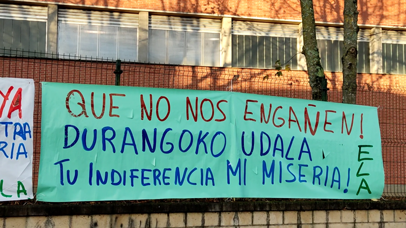 “CON LA HUELGA DE DURANGO KIROLAK, ADEMÁS DEL PERSONAL LAS PRINCIPALES PERJUDICADAS SON LAS PERSONAS USUARIAS”